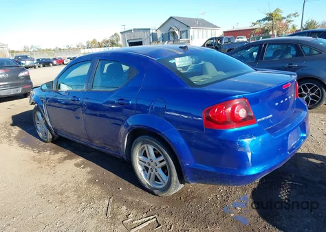 2012 Dodge Avenger Sxt from USA, damaged, VIN 1C3CDZCB6CN183337